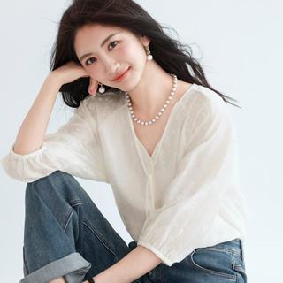  eifini/伊芙丽 复古绣花 女士衬衫