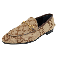 GUCCI/古驰 经典GG印花 女士乐福鞋