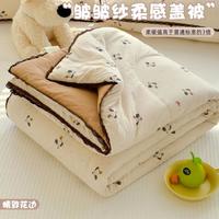 谷蝶 新款夏季皱皱纱夏被薄款可水洗机洗夏凉被空调棉被宿舍单人学生被