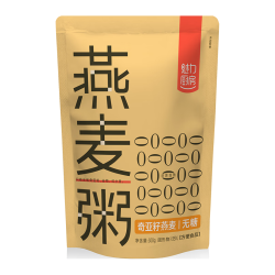 魅力厨房 无糖奇亚籽燕麦粥300g*3袋 开袋即食 &代餐早餐 &方便速食 &粥