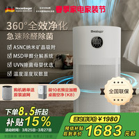 诺森柏格 空气净化器高效分解除甲醛细菌家用新房除异味pm2.5负离子净化器G6Plus