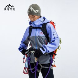 喜马拉雅 H5500攀山壳冲锋衣PK-TEX无氟硬壳防风登山服外套男女