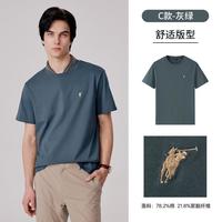  POLOWALK 凉感 男士T恤 灰绿C款 2XL