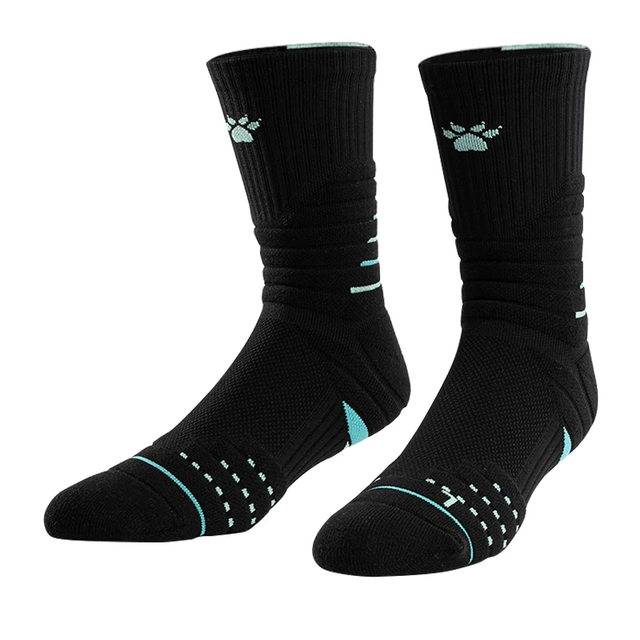 卡尔美 毛巾底长筒运动袜