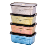  CORELLE/康宁餐具 高档纯钛 纯钛保鲜盒 带盖餐盒 便当盒 冰箱冷藏储物收纳盒