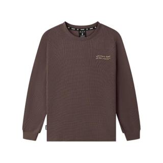  SKECHERS/斯凯奇 华夫格面料 长袖t恤衫