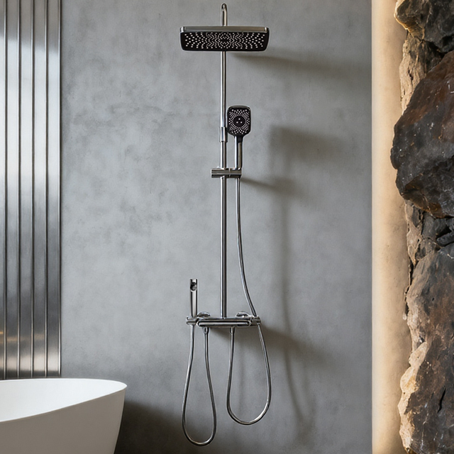 88VIP：四季沐歌 M8 智能氛围灯数显雨幕顶喷花洒套装