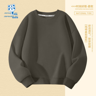  JEANSWEST/真维斯 宽松 儿童卫衣 【春秋卫衣】烟灰 90