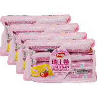 达利园 瑞士卷草莓味 160g*5袋夹心面包早餐糕点健康零食