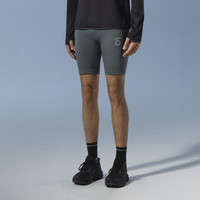 马孔多 原创单品｜跑步支撑压缩四分裤分区压缩防汗后兜马拉松25年 未来灰 男款 XL