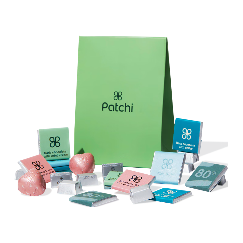  Patchi 80%可可 黑巧克力 高端混合黑巧礼袋145g