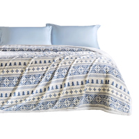  FUANNA/富安娜 双层加厚 毛毯 【法兰绒毯】羊羔