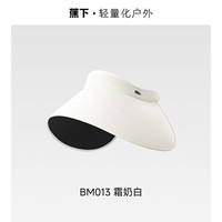 臻选 蕉下 Beneunder蛋卷帽女黑胶空顶防晒帽户外大帽檐遮阳帽子防紫外线