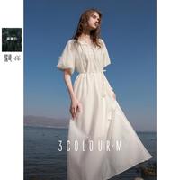 3COLOUR/三彩 立体花朵 女士连衣裙