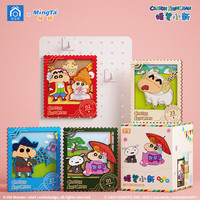 铭塔 蜡笔小新木制冰箱贴集邮卡片牌 袋装【随机1个】