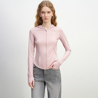  ZIQIAO/自巧 凉感UPF150+ 女士防晒衣 樱落粉连帽