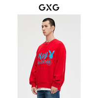 GXG 男士卫衣 GE1310196L红色圆领卫衣