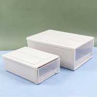  海斯迪克 可叠放 抽屉式桌面收纳盒