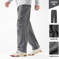 CAMEL/骆驼 防风防泼水 女士软壳裤 【防泼拒水 加绒保暖】乌绿灰, 男