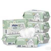 移动端、京东百亿补贴：舒洁 植物双萃 湿厕纸【100抽*6包】