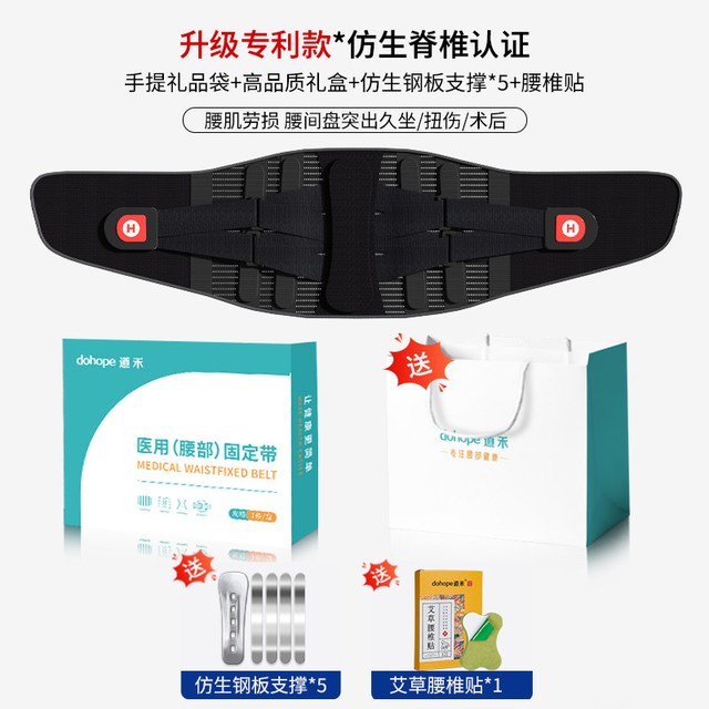 道禾 医用护腰带腰椎间盘突出劳损男女士专用腰肌部痛钢板支撑托围神器