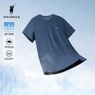 POLOWALK 速干 男士T恤 湖蓝B款 M