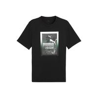 PUMA/彪马 纯棉宽松 男士休闲短袖T恤 黑色-01 XL (185/104A)