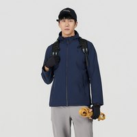 SCALER/思凯乐 加绒保暖 户外软壳衣 【男】藏蓝 | 防风蓄暖