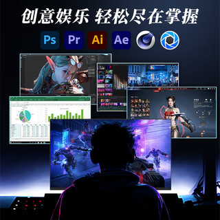  领道者Ling dao zhe 24核16G显存全能超频光追电竞游戏 台式电脑主机