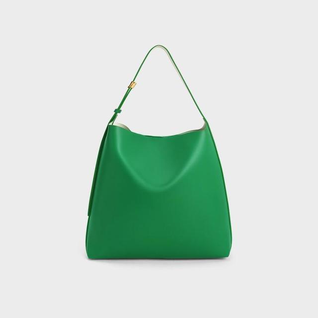 CHARLES & KEITH 简约女包通勤单肩Hobo托特包 CK2-40270966