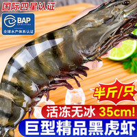  卖鱼郎先生 黑虎虾 19-21cm 1000g