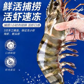  卖鱼郎先生 黑虎虾 19-21cm 1000g