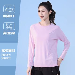  WARRIOR/回力 冰丝速干 女士运动T恤 939粉色 M