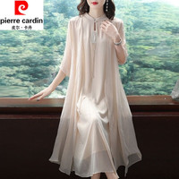  pierre cardin/皮尔·卡丹 改良真丝 女士旗袍套装