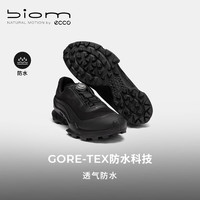 ecco 防水透气 男士运动鞋 黑色/金属黑色80366461689