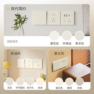  DELIXI/德力西 哑光磨砂 十孔插座