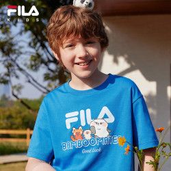 FILA 抗菌 儿童短袖T恤