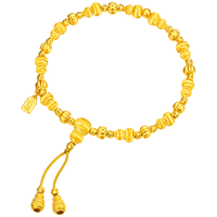  LUKFOOK JEWELLERY/六福珠宝 手工拉丝 黄金手链