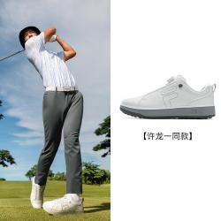 FILA 男鞋运动简约休闲鞋男士低帮轻便耐磨软钉高球鞋