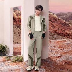 FILA 男装FUSION系列运动外套男士户外宽松梭织上衣