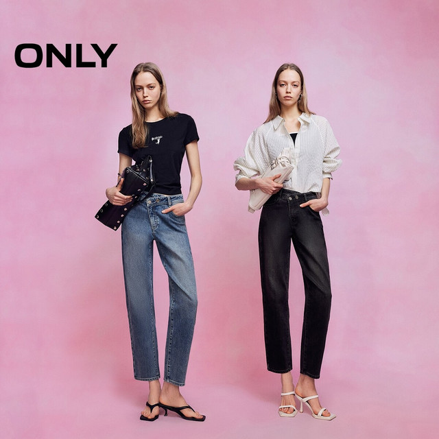 ONLY 2026春季 青年高腰显瘦直筒牛仔裤 126149014