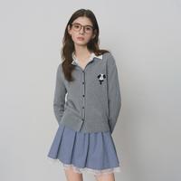  FANSILANEN/范思蓝恩 小狗绣花 女士针织衫