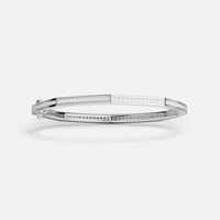 APM Monaco [春季新品]APM Monaco银白色几何密镶手镯