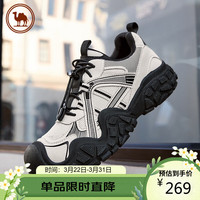 骆驼 牌 丑萌鞋女户外厚底休闲鞋百搭徒步登山鞋