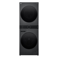 LG WashTower 13+10公斤热泵式洗烘塔一体机 FN23BQH（曜岩黑）
