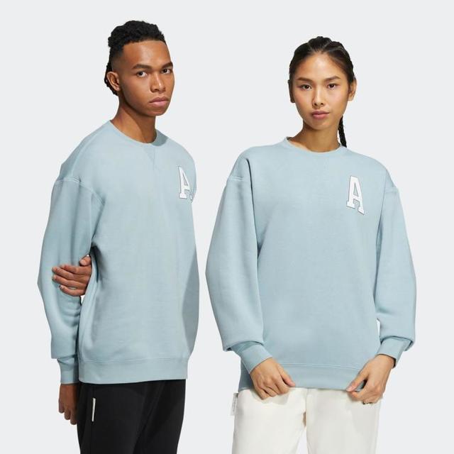 限尺码：adidas 男女同款圆领套头衫户外训练休闲时尚保暖运动卫衣