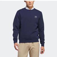 adidas 圆领时尚百搭简约男子套头衫运动高尔夫卫衣男装