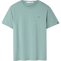  HLA/海澜之家 马踏祥云 男士短袖T恤 L 175/92A 137~150斤 浅绿MJ