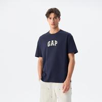Gap 男女装2025春季款纯棉印花logo短袖T恤基础款休闲上衣755794