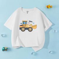 小猪班纳 儿童纯棉t恤男童夏季薄款短袖中大童潮流百搭半袖